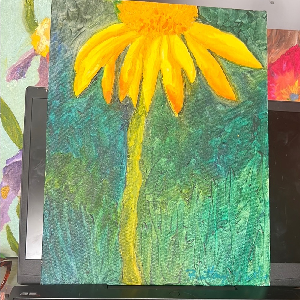 Vibrant Yellow Flower Canvas Art